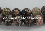 CLD04 15.5 inches 10mm round leopard skin jasper beads wholesale