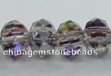 CLG49 13 inches 9*12mm faceted rondelle handmade lampwork beads