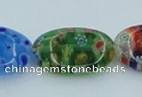 CLG590 16 inches 13*18mm oval lampwork glass beads wholesale