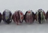 CLG60 15 inches 8*10mm faceted rondelle handmade lampwork beads