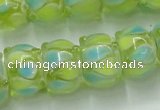CLG783 14 inches 8*12mm rondelle lampwork glass beads wholesale
