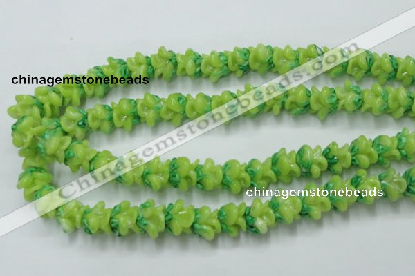 CLG789 15.5 inches 11*13mm rose lampwork glass beads wholesale