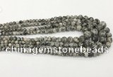 CLJ610 6mm - 14mm round sesame jasper graduated beads