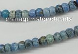 CLR200 15.5 inches 4*6mm rondelle larimar gemstone beads