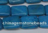 CLR441 15.5 inches 10*14mm rectangle dyed larimar gemstone beads