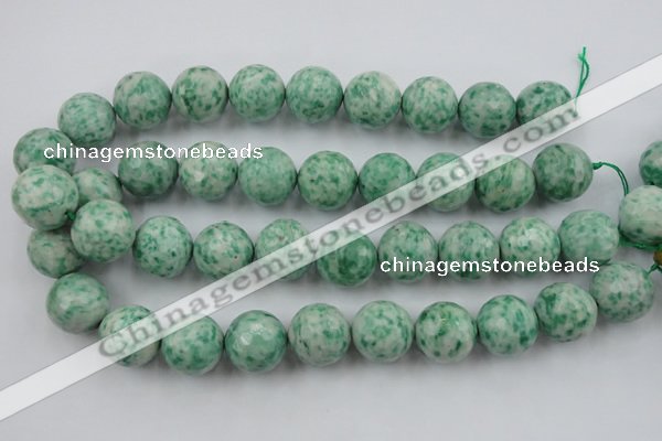 CLS150 15.5 inches 20mm faceted round Qinghai jade beads