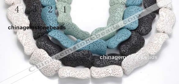 CLV14 14 inches 18*30mm marquise natural lava beads wholesale