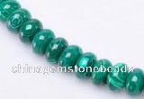 CMA16 5*8mm roundel imitate malachite gemstone beads Wholesale