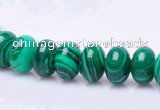 CMA17 7*10mm roundel imitate malachite gemstone beads wholesale