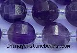CME372 15 inches 10mm pumpkin amethyst beads