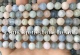CMG421 15.5 inches 8mm round natural morganite gemstone beads