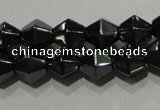 CMH135 15.5 inches 6*6mm faceted bicone magnetic hematite beads