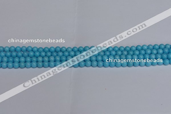 CMJ274 15.5 inches 4mm round Mashan jade beads wholesale