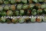 CMJ674 15.5 inches 6mm round rainbow jade beads wholesale