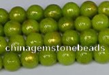 CMJ985 15.5 inches 4mm round Mashan jade beads wholesale