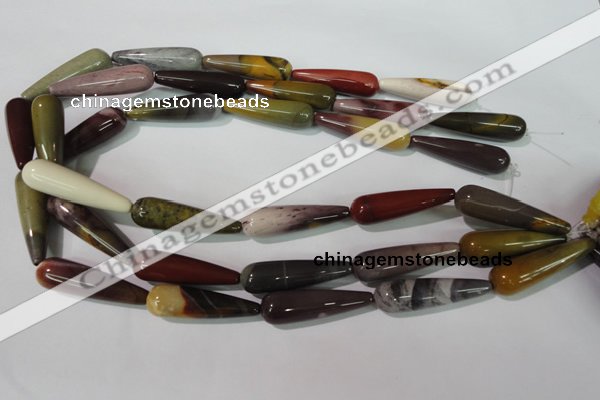 CMK227 15.5 inches 10*35mm teardrop mookaite gemstone beads