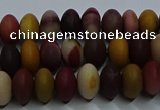 CMK302 15.5 inches 6*10mm rondelle matte mookaite beads wholesale