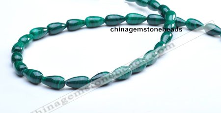 CMN10 A grade 5*10mm teardrop natural malachite beads Wholesale