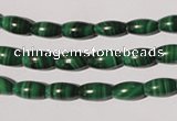CMN210 15.5 inches 5*9mm rice natural malachite beads wholesale
