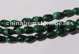 CMN216 15.5 inches 5*7mm teardrop natural malachite beads wholesale