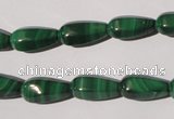 CMN230 15.5 inches 7*15mm faceted teardrop natural malachite beads