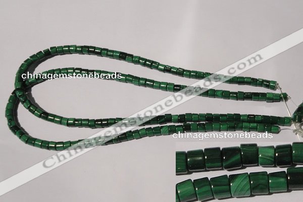 CMN235 15.5 inches 4*6mm heishi natural malachite beads wholesale