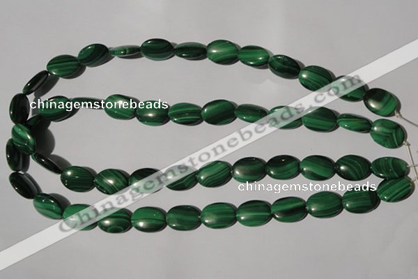 CMN273 15.5 inches 12*16mm oval natural malachite beads wholesale