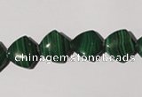 CMN290 15.5 inches 12*12mm trapezoid natural malachite beads