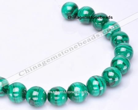 CMN40 AB grade 10mm round natural malachite beads Wholesale