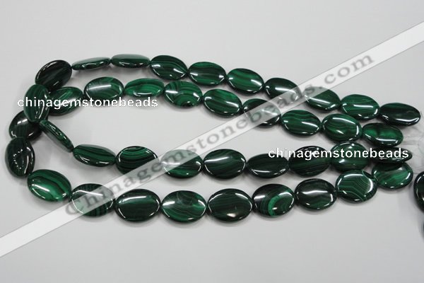 CMN436 15.5 inches 15*20mm oval natural malachite beads wholesale