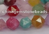 CMQ373 15.5 inches 10mm faceted nuggets mixed gemstone beads