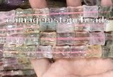 CMQ510 15.5 inches 12*16mm bone colorfull quartz beads