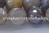 CMS1316 15.5 inches 16mm faceted round AB-color grey moonstone beads