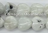 CMS214 15.5 inches 16*16mm heart moonstone gemstone beads wholesale