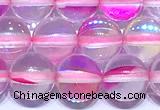 CMS2174 15 inches 6mm, 8mm, 10mm & 12mm round synthetic moonstone beads