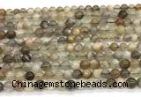 CMS2286 15 inches 4mm round grey moonstone beads wholesale