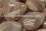 CMS31 15.5 inches 22*30mm flat teardrop moonstone gemstone beads