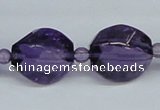 CNA168 15.5 inches 14*17mm twiste rice natural amethyst beads