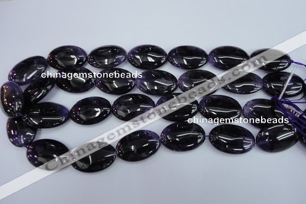 CNA296 15.5 inches 20*30mm oval A grade natural amethyst beads