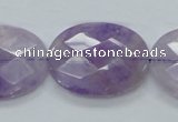 CNA333 15.5 inches 22*30mm faceted oval natural lavender amethyst beads
