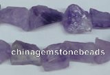 CNA468 15.5 inches 13*15mm nugget natural lavender amethyst beads