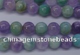 CNA652 15 inches 8mm round lavender amethyst & amazonite beads