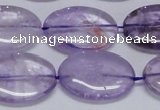 CNA834 15.5 inches 18*25mm oval natural light amethyst beads