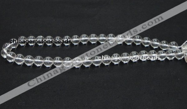 CNC03 15.5 inches 10mm round grade AB natural white crystal beads