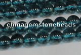 CNC420 15.5 inches 4mm round dyed natural white crystal beads