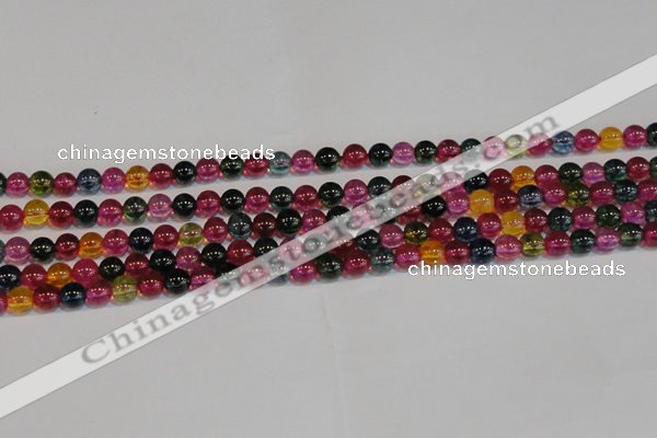 CNC451 15.5 inches 6mm round dyed natural white crystal beads