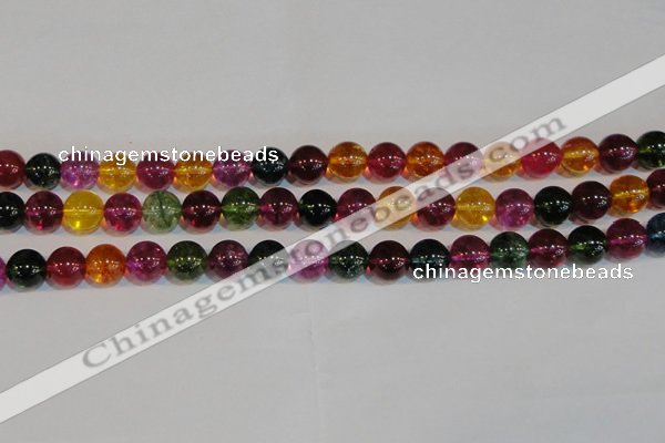 CNC453 15.5 inches 10mm round dyed natural white crystal beads