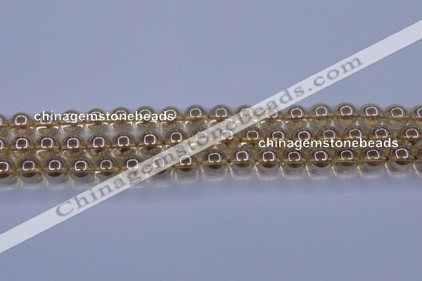 CNC503 15.5 inches 10mm round dyed natural white crystal beads