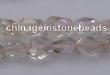 CNG1099 8*12mm - 10*14mm faceted nuggets AB-color white crystal beads