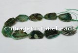 CNG1206 15.5 inches 20*30mm - 30*40mm freeform agate beads